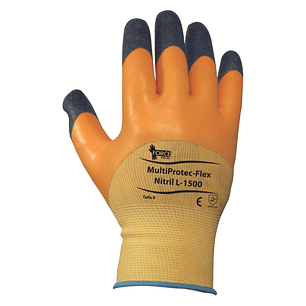 GUANTE MULTIPROTEC-FLEX NITRIL, L-1500, PALMA NITRILO LISO
