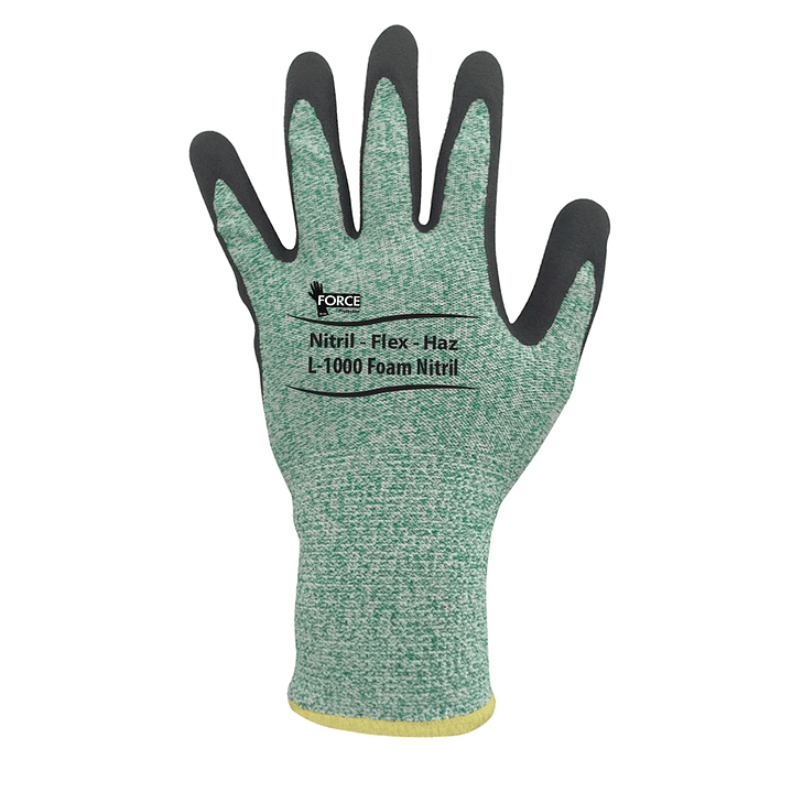 GUANTE MULTIPROTEC-FLEX L-1000, RESISTENTE AL CORTE, PALMA NITRILO 1