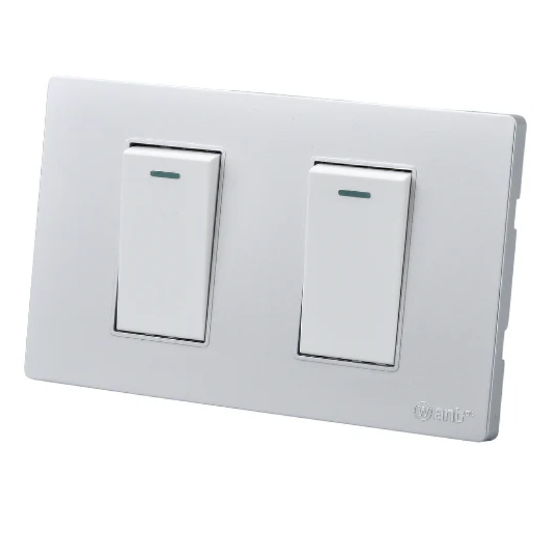 Interruptor Simple Armado 9/12 16A Plateado SEC 1