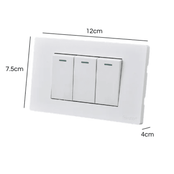 Interruptor Triple Armado 9/12 16A SEC 2