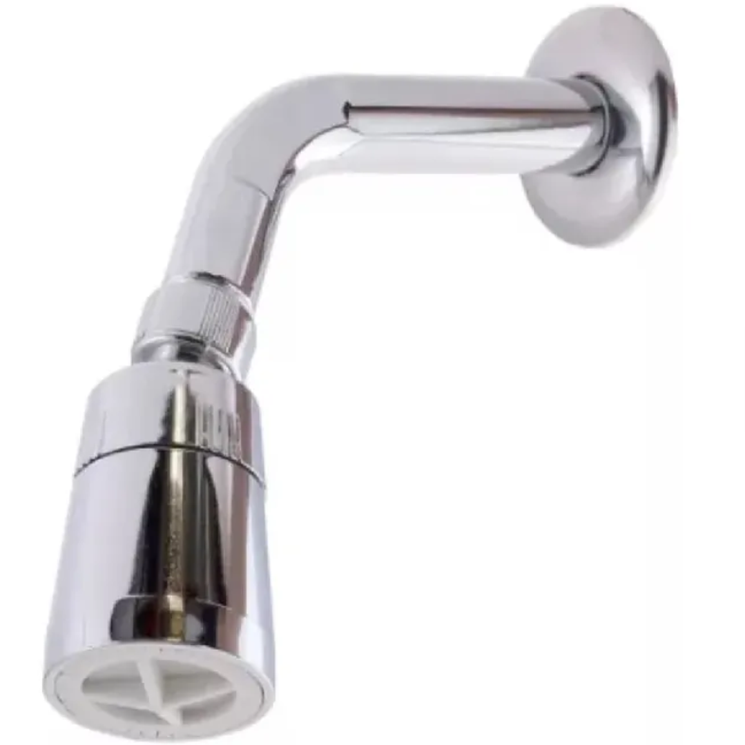 Brazo Ducha Cromada Plástico Al Muro Con Difusor Taumm 1