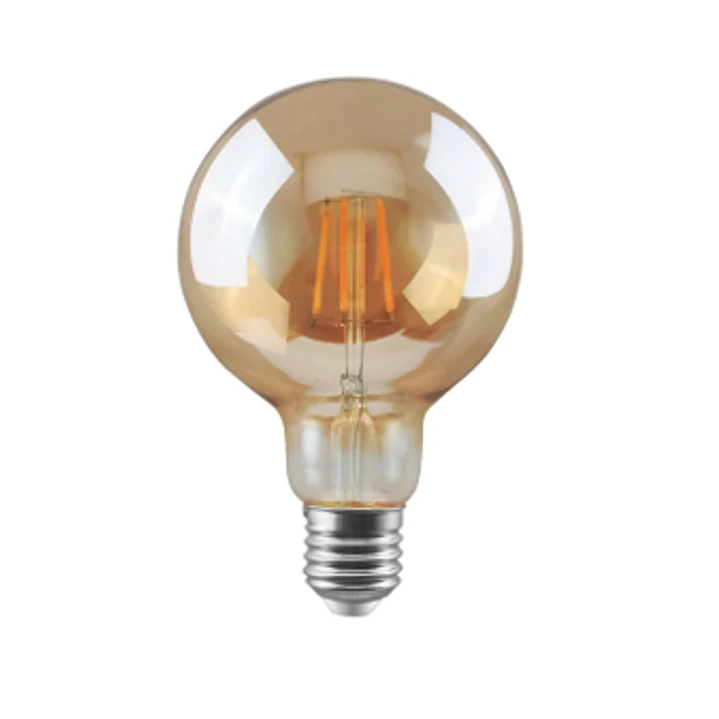 AMPOLLETA LED AMBAR G95 8W LUZ CALIDA 1