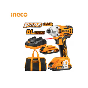 ATORNILLADOR IMPACTO INGCO 20V INALAMBRICO C/2 BAT. C/1 CARGADOR