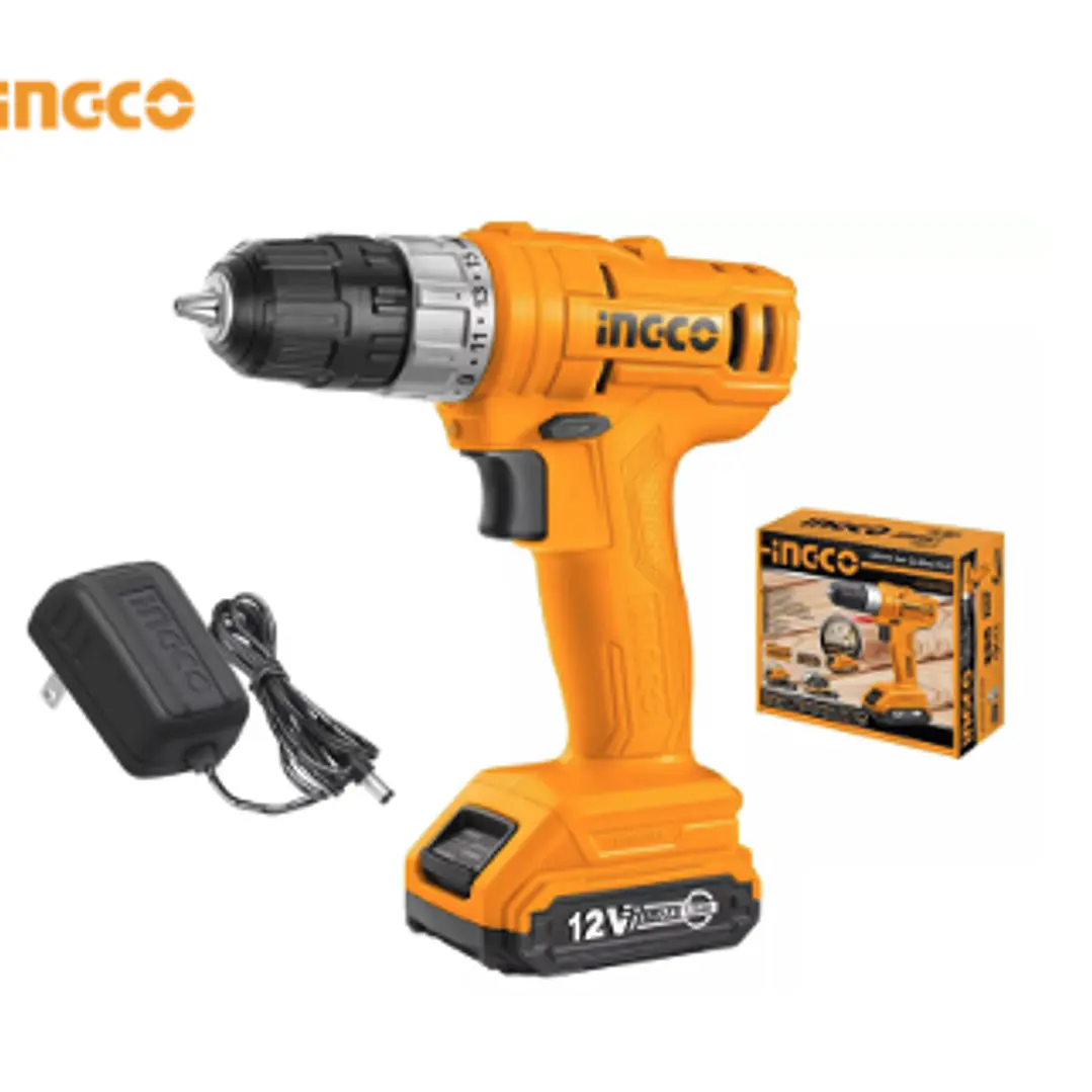 TALADRO INGCO INALAMBRICO 12V - C/ BAT.Y CARGADOR  1