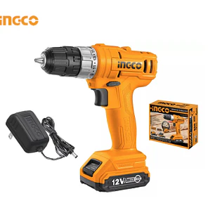 TALADRO INGCO INALAMBRICO 12V - C/ BAT.Y CARGADOR 