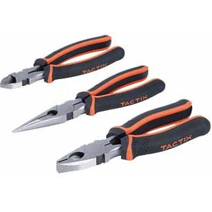 ALICATE TACTIX JGO. 3 PIEZAS REFORZADO