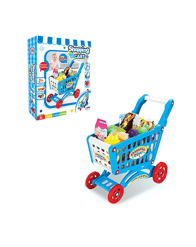 Carrito de Compra Supermercado Para Niños 56 Piezas Colores