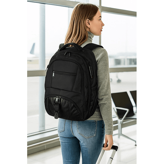 Mochila con Ruedas N Unisex para Portátil de Tela Oxford de 17'' 3