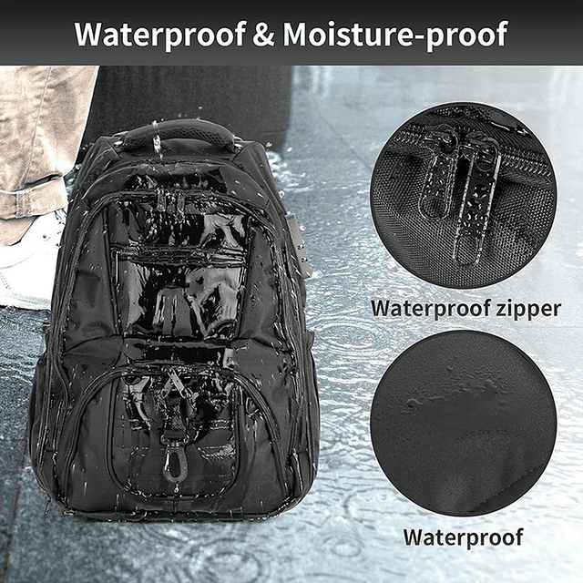 Mochila con Ruedas N Unisex para Portátil de Tela Oxford de 17'' 7