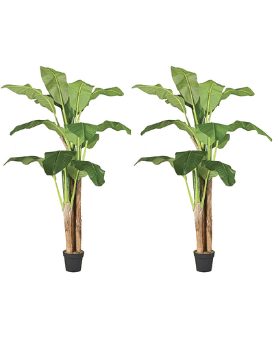 Planta Artificial Decorativa Arbol Grande Pack Banano 180cm