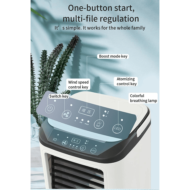 Climatizador Aire Portátil 3 En 1 Usb | Ventilador Y Hielo 3