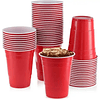 Vaso Plastico Rojo Desechable Fiesta 450 ml x 100 uds 3