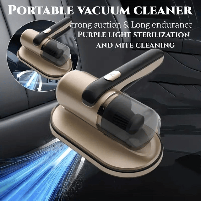 Aspiradora Inalámbrica Uv Antiácaros Para Colchones Sofás 3