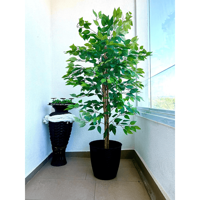 Planta Artificial Decorativa Arbol Grande Ficus 160cm 1008h 1