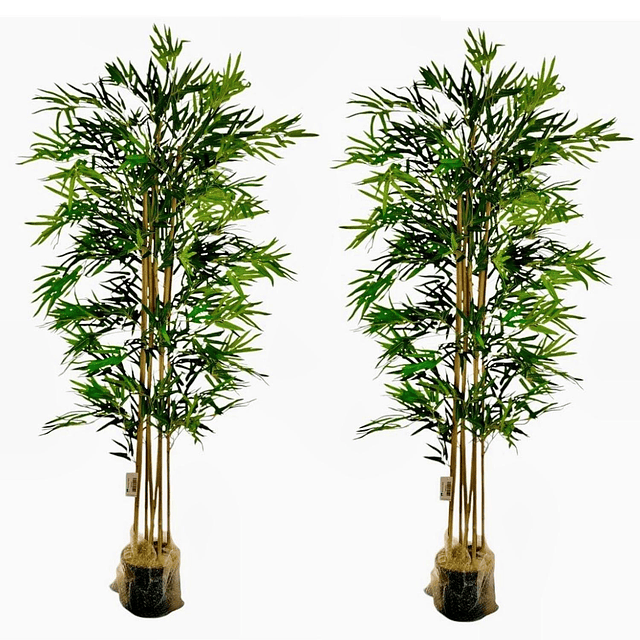 Planta Artificial Decorativa Arbol Grande Pack Bamboo 150cm 1