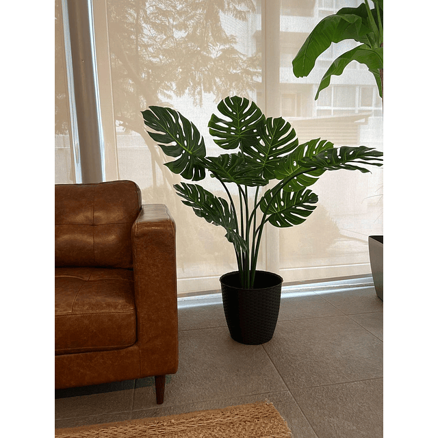 Planta Artificial Decorativa Arbol Grande Monstera 120cm 10h 5