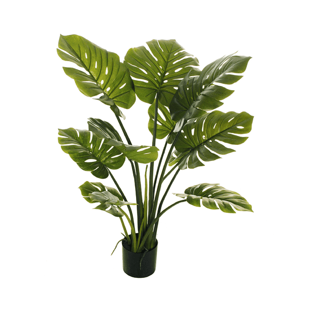 Planta Artificial Decorativa Arbol Grande Monstera 120cm 10h 9