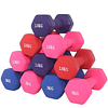 Pack 2 Mancuernas De 2kg C/u Antideslizantes Fitnes y Yoga 2
