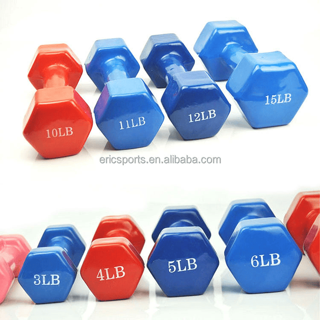 Pack 2 Mancuernas De 2kg C/u Antideslizantes Fitnes y Yoga 8