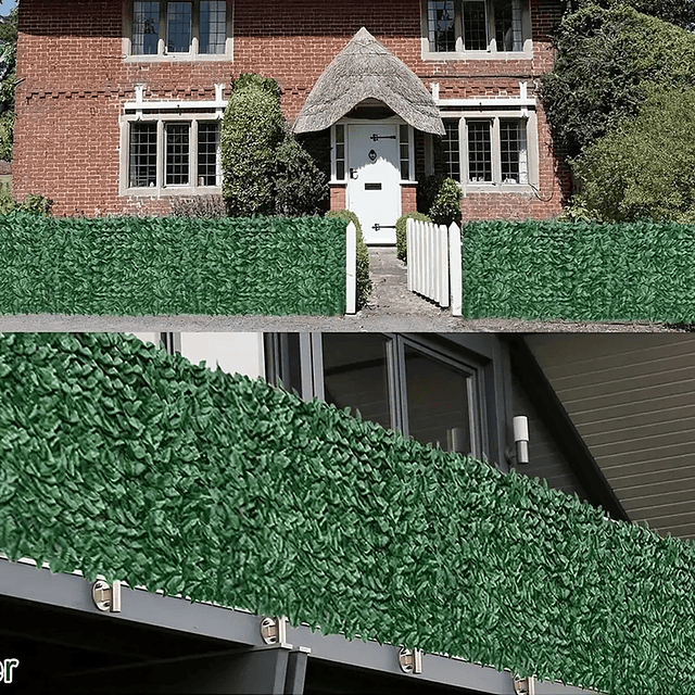 Malla de Hojas Cerca Tupidas Enredadera Decoración 3x1 m 7