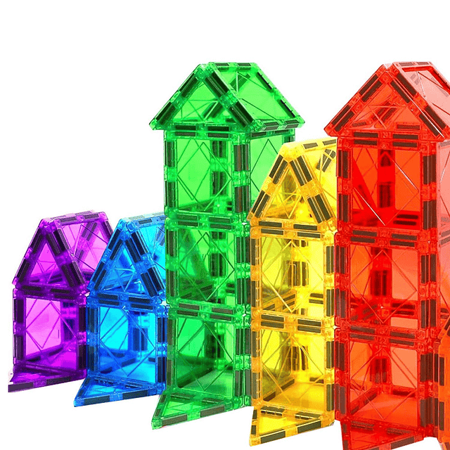 Juego De Bloques Magnéticos 77 Piezas Pista Con Pelotas 3