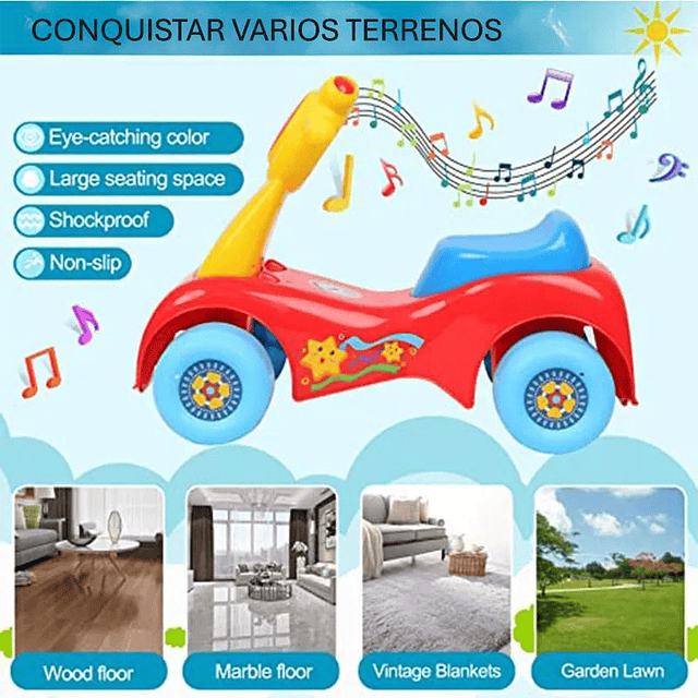 Corre Pasillos Andador Musical Infantil Musical Colorido 4