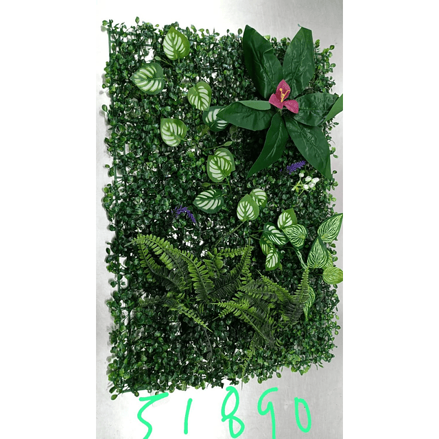 Jardín Muro Vertical Artificial B palmeta Plantas 60x40 cm 15