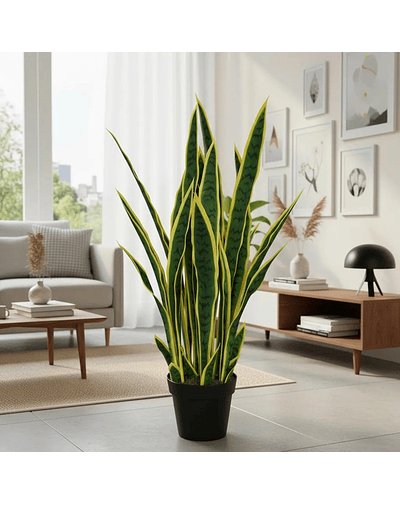 Planta Artificial Lengua de Suegra Sansevieria 90 cm/18 hjs