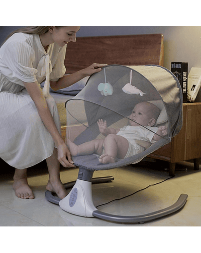 Cuna Bebe Mecedor Eléctrico 3 En 1 Música Silla Mecedora