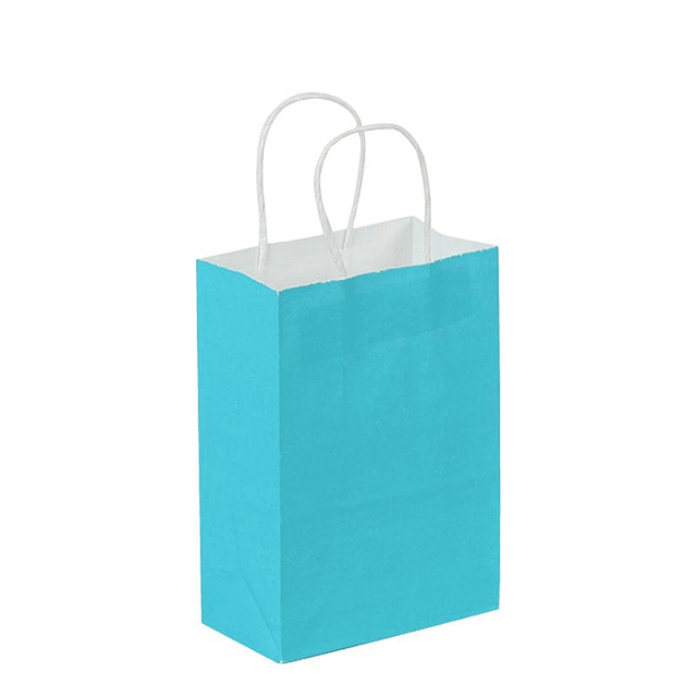 12 Bolsas Cumpleaños Papel Kraft Colores De 21x15x8cm 3