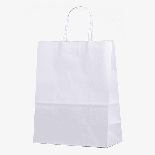 12 Bolsas Cumpleaños Papel Kraft Colores De 21x15x8cm 9