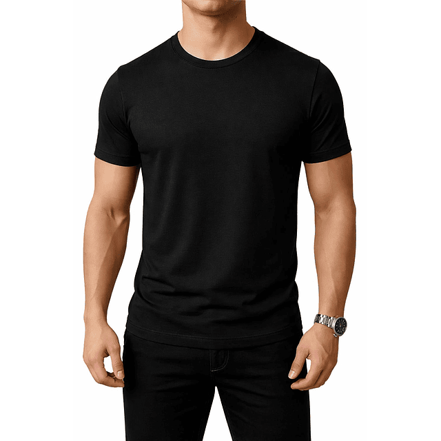 Polera Premium Algodón 100% Manga Corta Basico Estampar 32