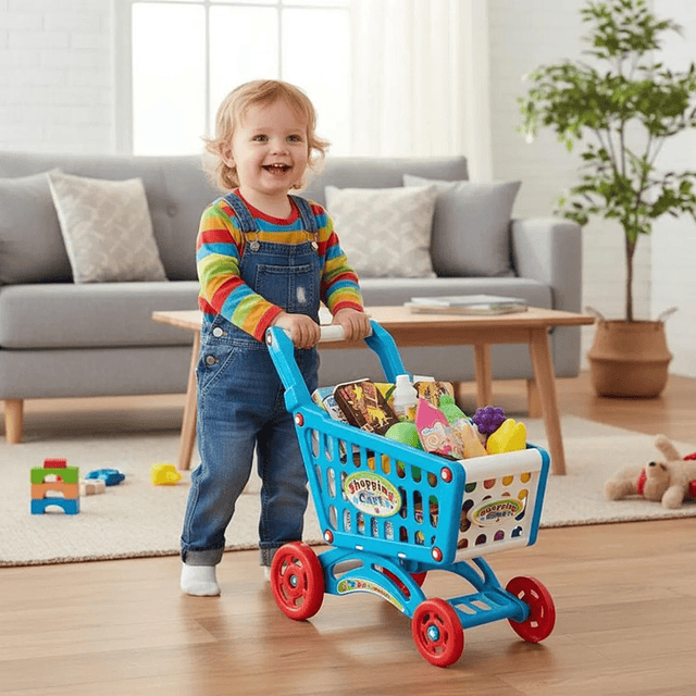 Carrito de Compra Supermercado Para Niños 56 Piezas Colores 6