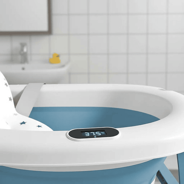 Bañera Plegable Bebé + Malla + Termómetro | Jagima 3