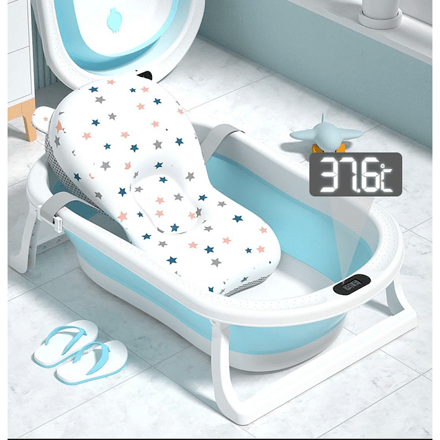 Bañera Plegable Bebé + Malla + Termómetro | Jagima 4