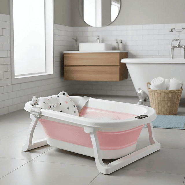 Bañera Plegable Bebé + Malla + Termómetro | Jagima 14