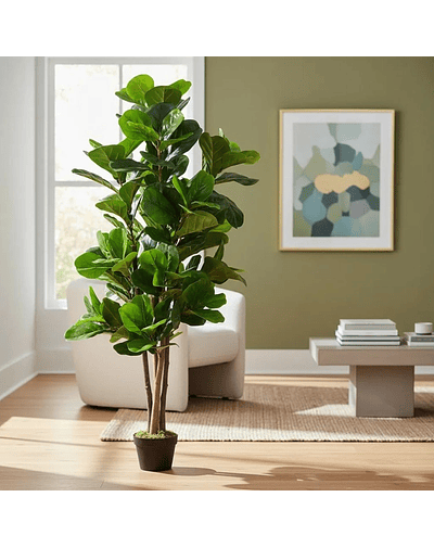 Planta Artificial Decorativa Arbol Grande Ficus Lyrata 150c