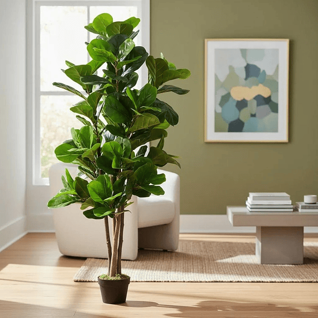 Planta Artificial Decorativa Arbol Grande Ficus Lyrata 150c 1