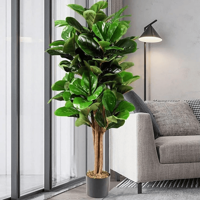 Planta Artificial Decorativa Arbol Grande Ficus Lyrata 150c 10