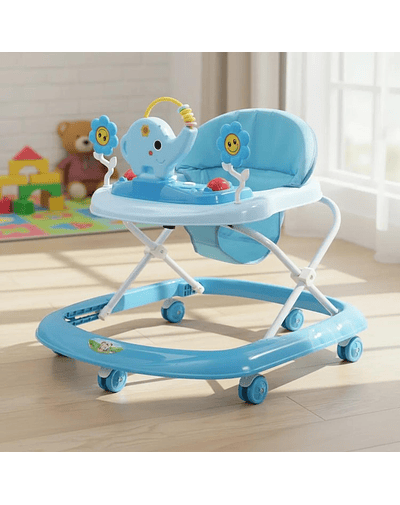 Andador Plegable Flores Con Musica Bebes Portable Unisex