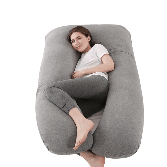 Cojín Almohada Maternal Gris Pre Y Post Natal Funda Muy Suav 5