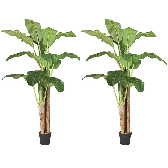Planta Artificial Decorativa Arbol Grande Pack Banano 180cm 1
