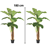Planta Artificial Decorativa Arbol Grande Pack Banano 180cm 3