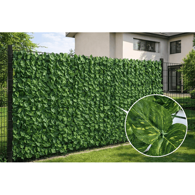 Malla de Hojas Cerca Diseño Enredadera Decoración 3x1m 1
