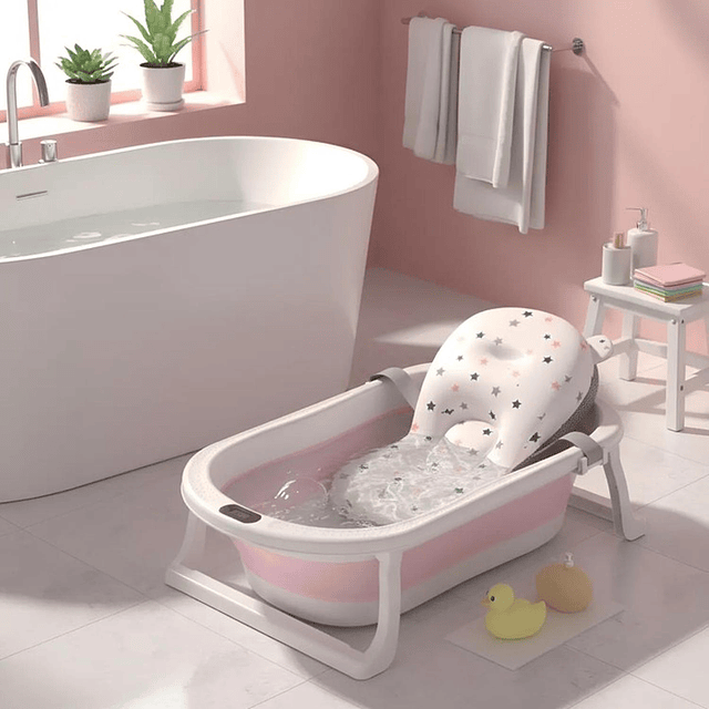 Bañera Plegable Bebé + Malla + Termómetro | Jagima 11