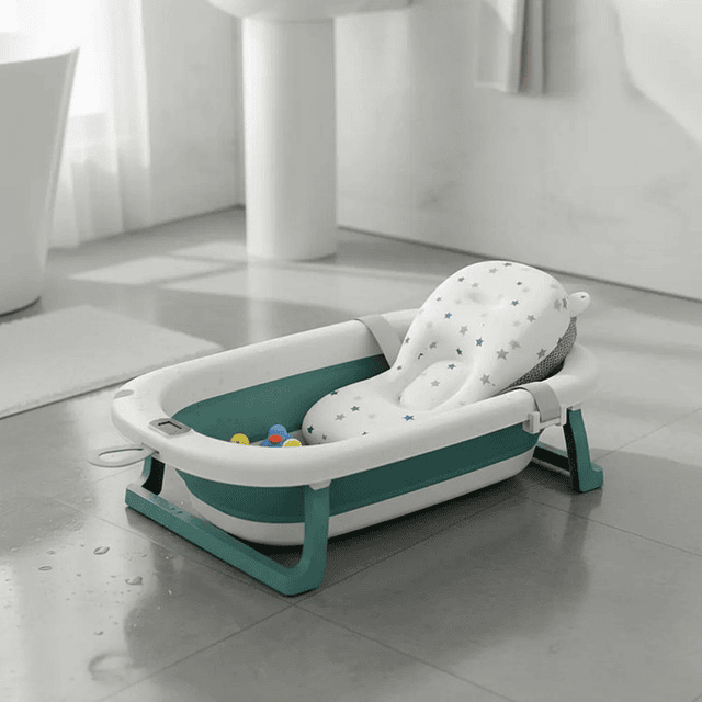 Bañera Plegable Bebé + Malla + Termómetro | Jagima 21