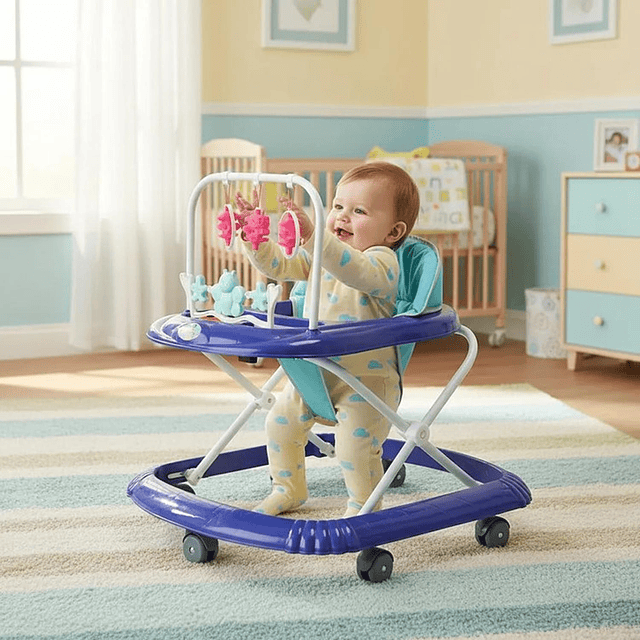 Andador Plegable Flores Con Musica Bebes Portable Unisex 28