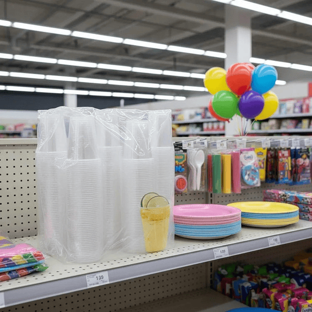 50 Uds Vaso Plástico Transparente Desechable S/tapa 300 Cc 4