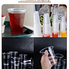 50 Uds Vaso Plástico Transparente Desechable S/tapa 300 Cc 9