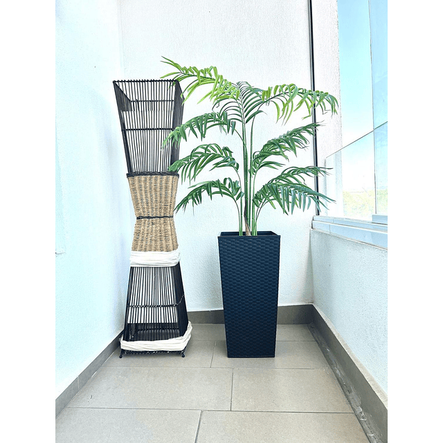 Planta Artificial Decorativa Arbol Grande Palmera 120cm 10h 4
